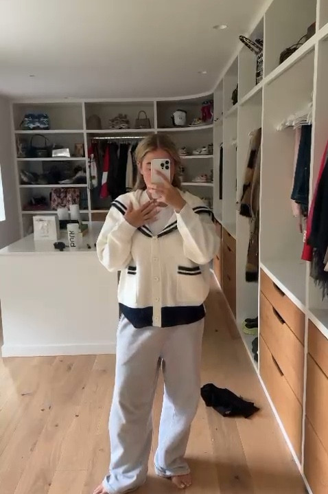 Urban revivo knitwear, baby tee, asos outfit, high street style, asos striped cardigan, autumn fashion, cosy outfit, fall outfit, grey trackies, white cropped baby tshirt

#LTKautumn #LTKuk #LTKstyletip