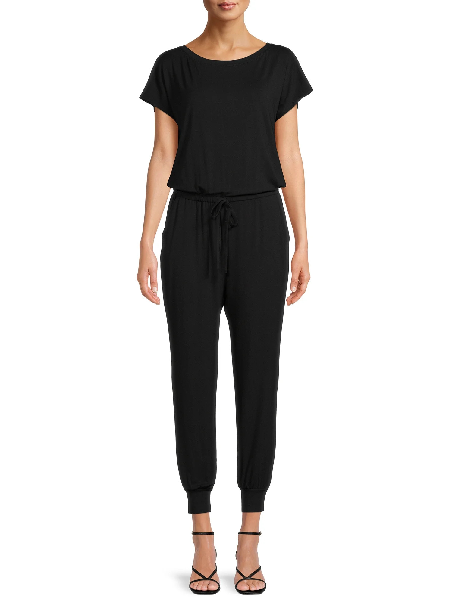 Nine.Eight Women’s Jumpsuit with Short Sleeves | Walmart (US)