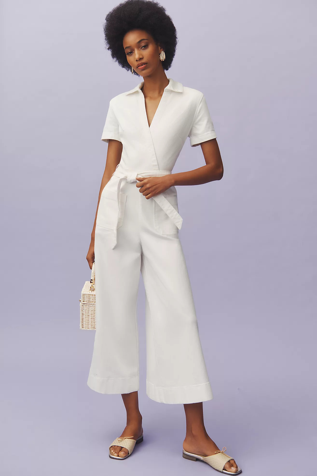 The Colette Wrap Jumpsuit by Maeve: Denim Edition | Anthropologie (US)
