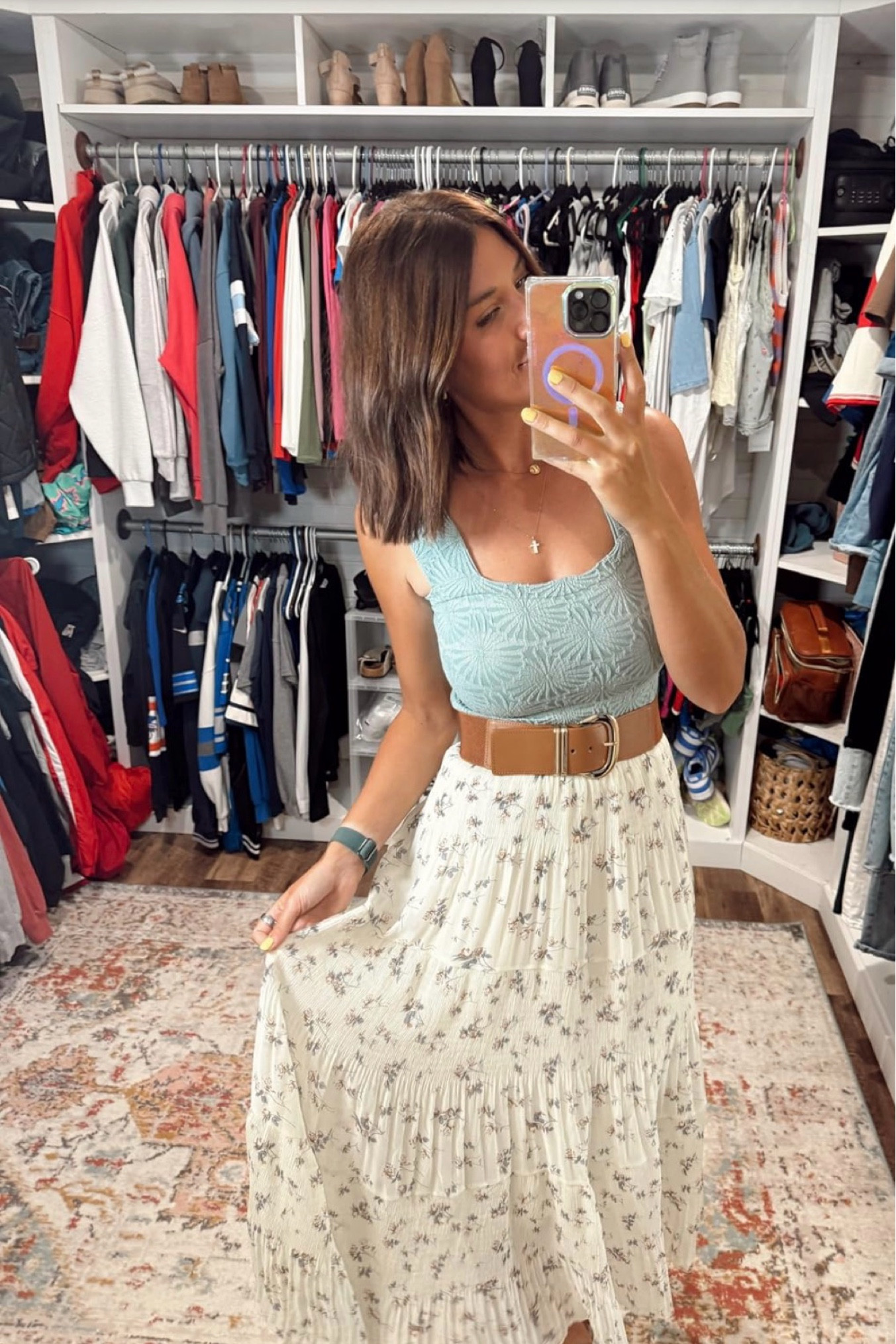 I love this skirt! 

#LTKmomlife #LTKgrwm #LTKootd