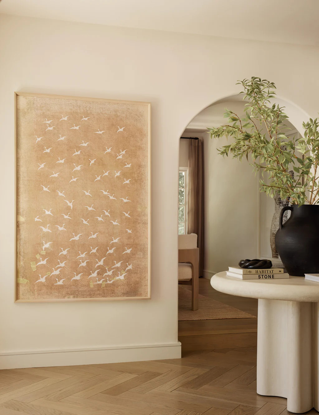 Crane Stencil 2 Wall Art by ZBC House | Lulu and Georgia 