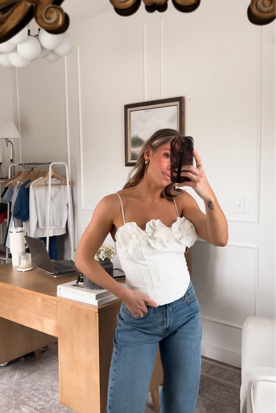 Everyone needs a fun top in their closet! 💃 This could easily be dressed up or down and the details are amazing! 


Sizing Details ✨ 
5’4’’ • 120 lbs • 30D 

Top: XS
Bottom: 25 Curve

#LTKSeasonal #LTKStyleTip #LTKWorkwear