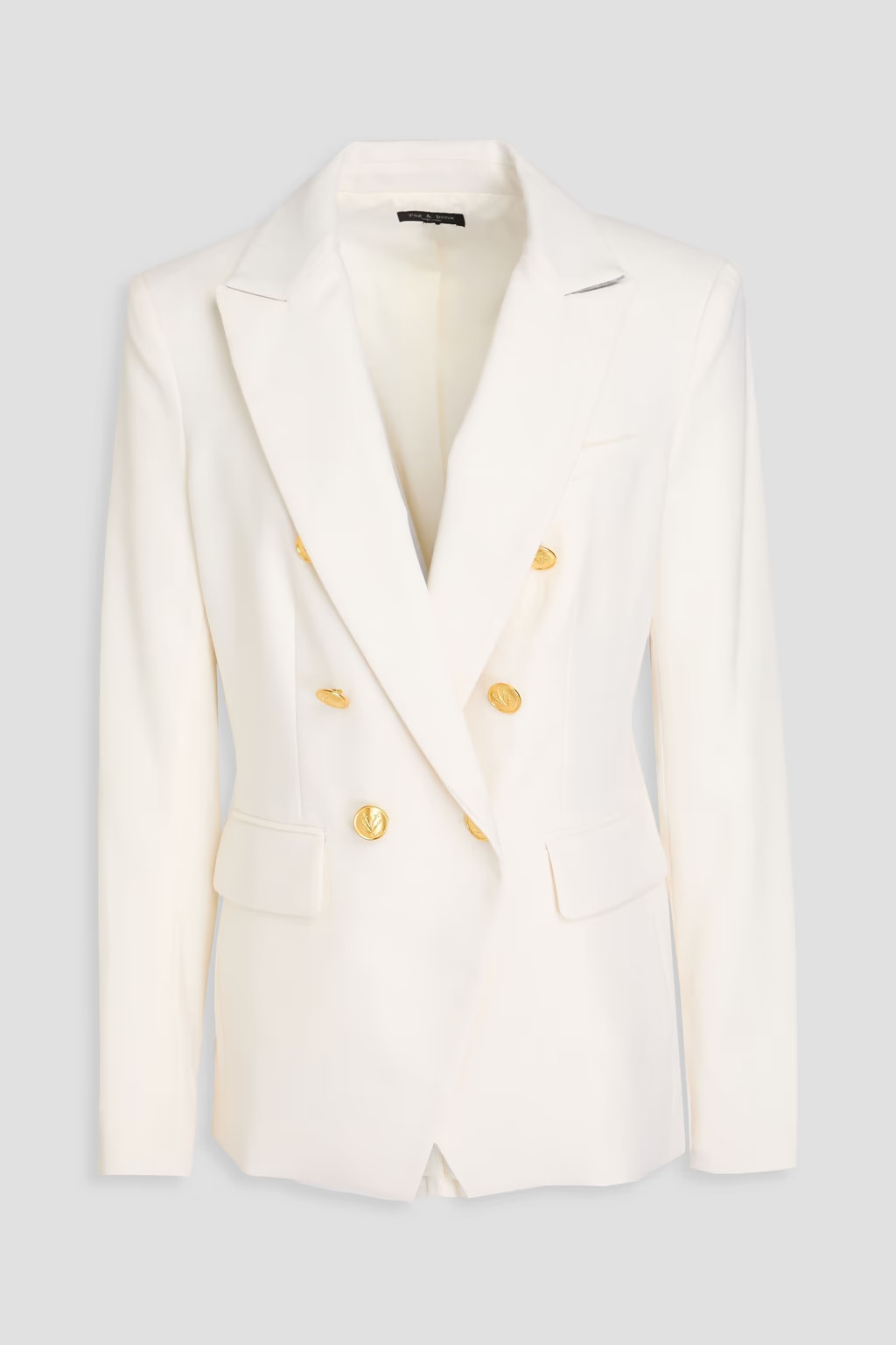 Preston double-breasted wool-blend crepe blazer | The Outnet (US and CA)