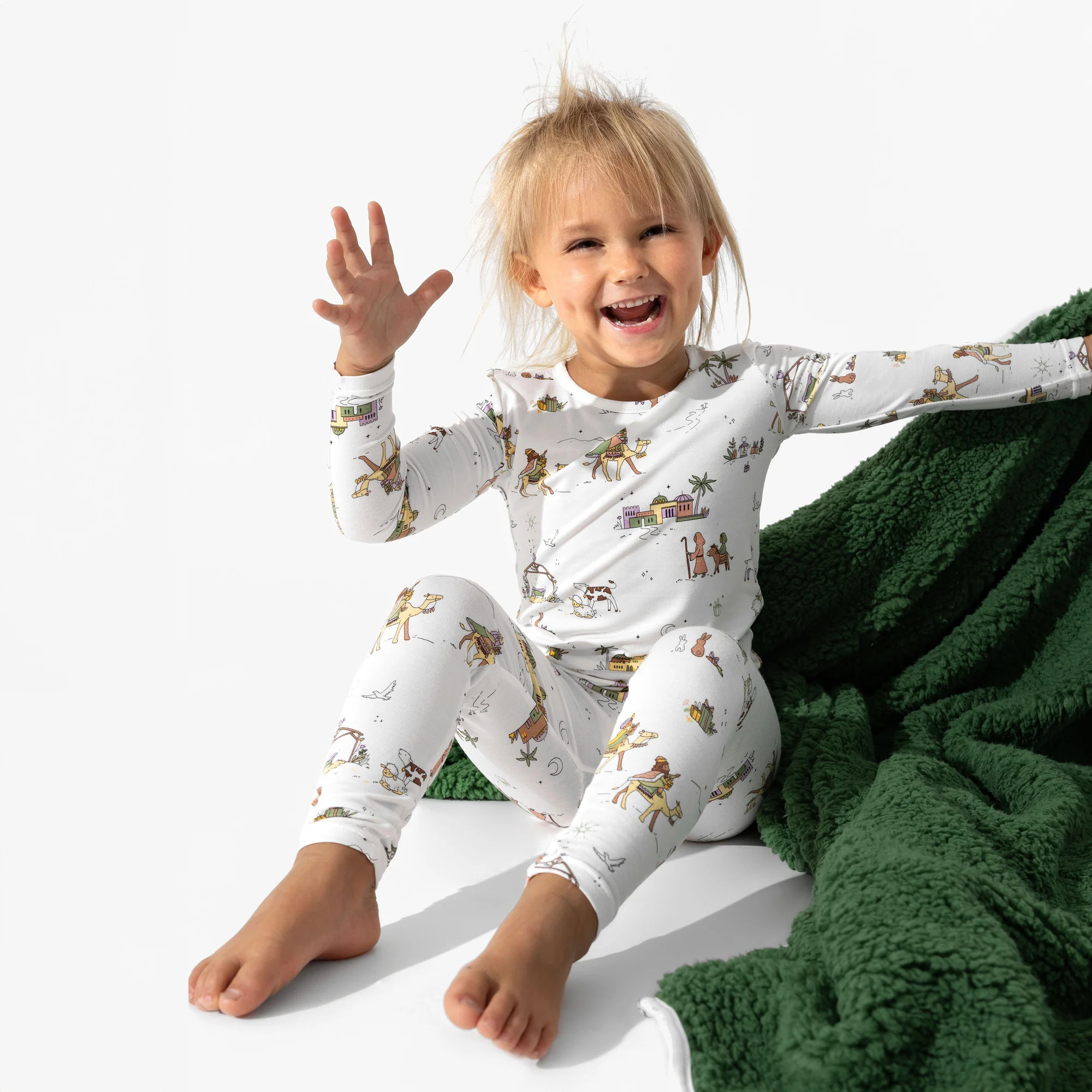 Holy Night Bamboo Kids Pajamas | Bellabu Bear