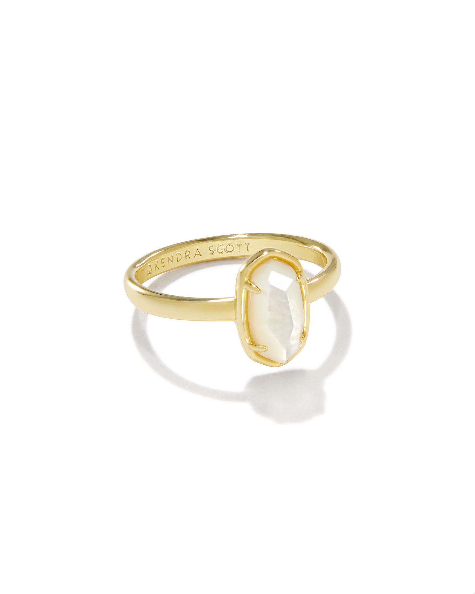 Grayson Gold Band Ring in Iridescent Drusy | Kendra Scott