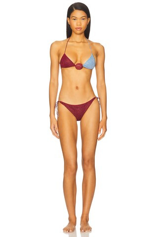 Oseree Lumiere Shell Bicolor Kini in Crystal from Revolve.com | Revolve Clothing (Global)
