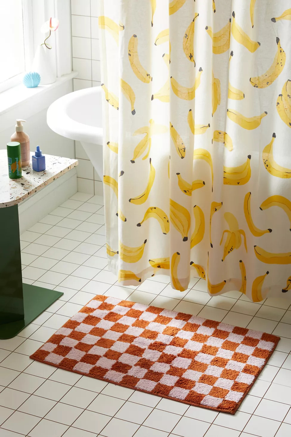 Checkerboard Bath Mat | Urban Outfitters (US and RoW)