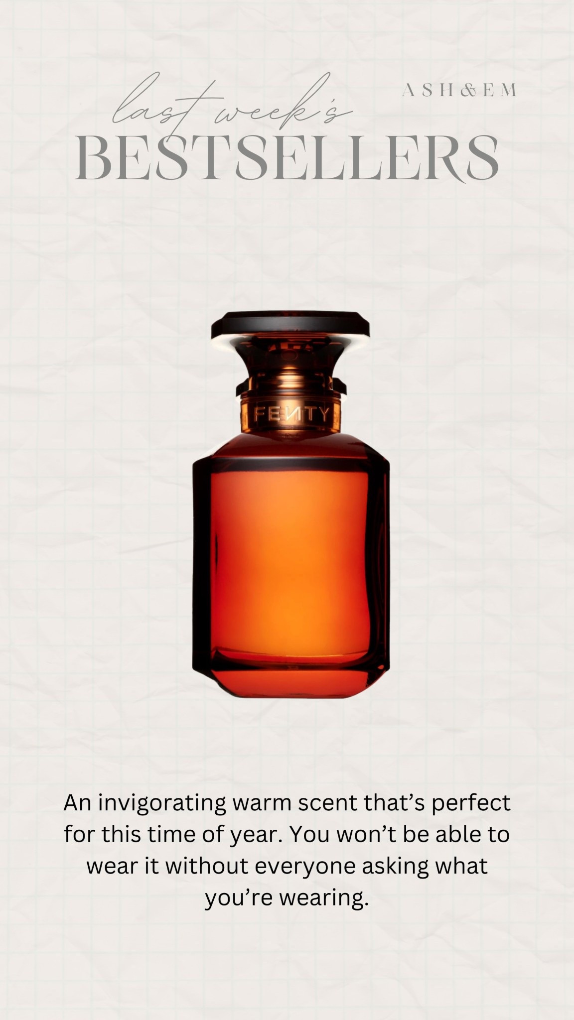 Last weeks bestseller!

Signature scent, perfume, warm perfume, winter perfume 

#LTKBeauty