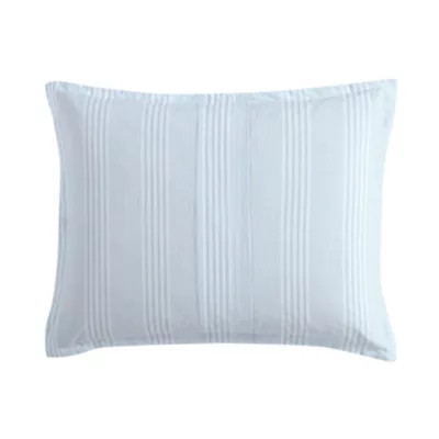 Laura Ashley Bedford 100% Cotton- 3 Piece- Comforter Bedding Set, Blue, Twin | Belk