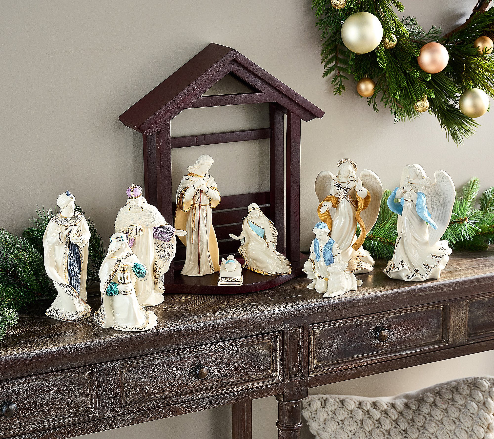 Lenox 10-Piece 24K First Blessings Nativity Set | QVC