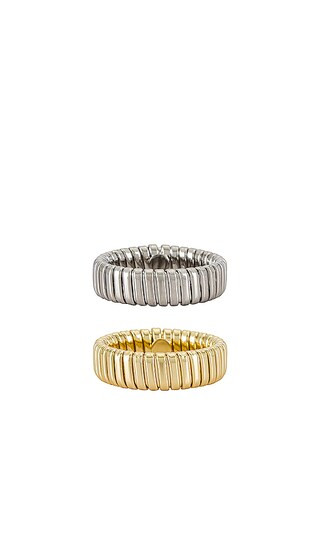 Ring Stack in Two Tone | Revolve Clothing (Global)