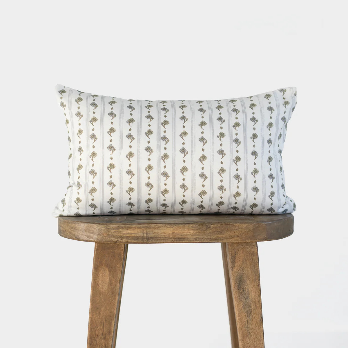 Floral Stripe Lumbar 12x20" | 12x40" | Woven Nook