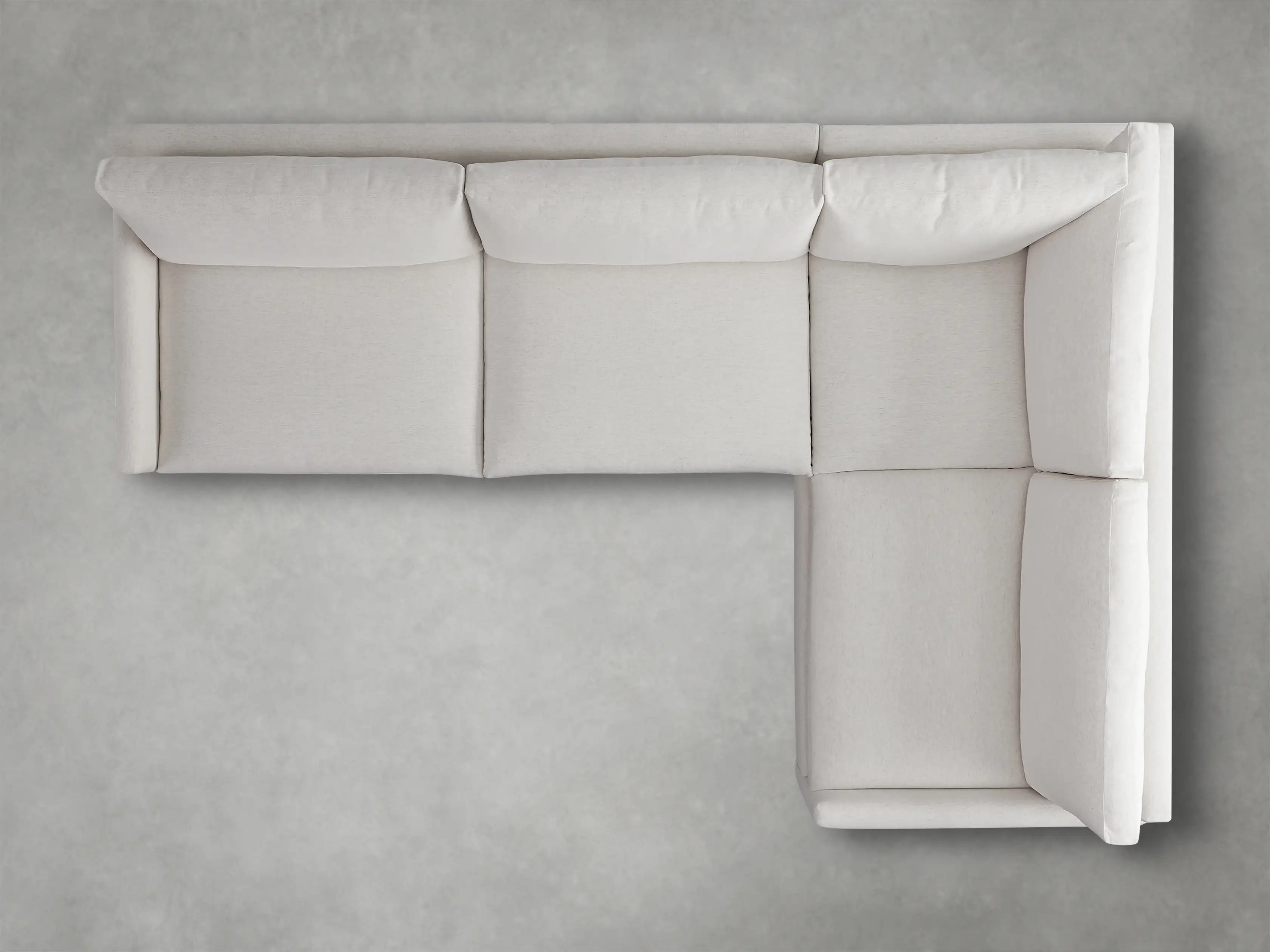 Kipton Two Piece Sectional in Nomad Snow | Arhaus