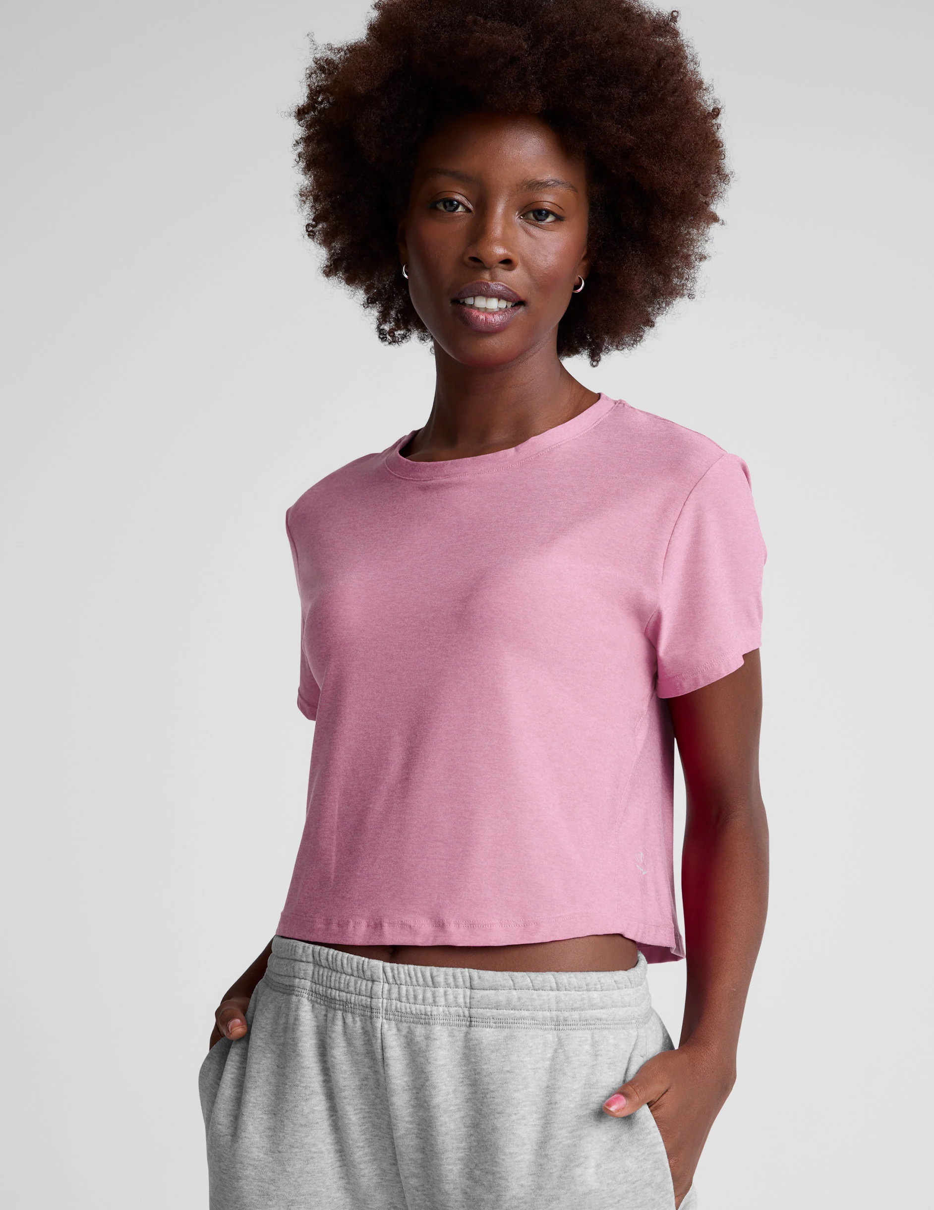 Featherweight Supreme Cropped Tee | Beyond Yoga