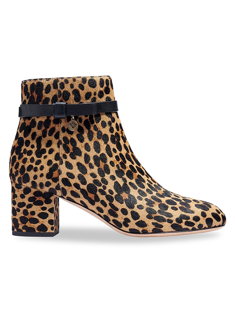 Delina Leopard-Print Calf Hair Booties | Saks Fifth Avenue