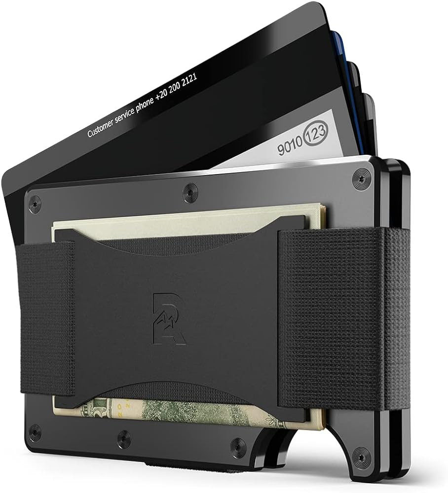 The Ridge Minimalist Slim Wallet For Men - RFID Blocking Front Pocket Credit Card Holder - Alumin... | Amazon (US)
