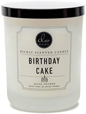 DW Home Decoware Richly Scented Candle Large Double wick 15oz --- Birthday Cake | Amazon (US)