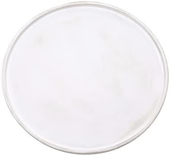 RM ROOMERS 15 inch Faded White Round Tray, Wood Decorative Tray, Round Wooden Trays for Decor, La... | Amazon (US)