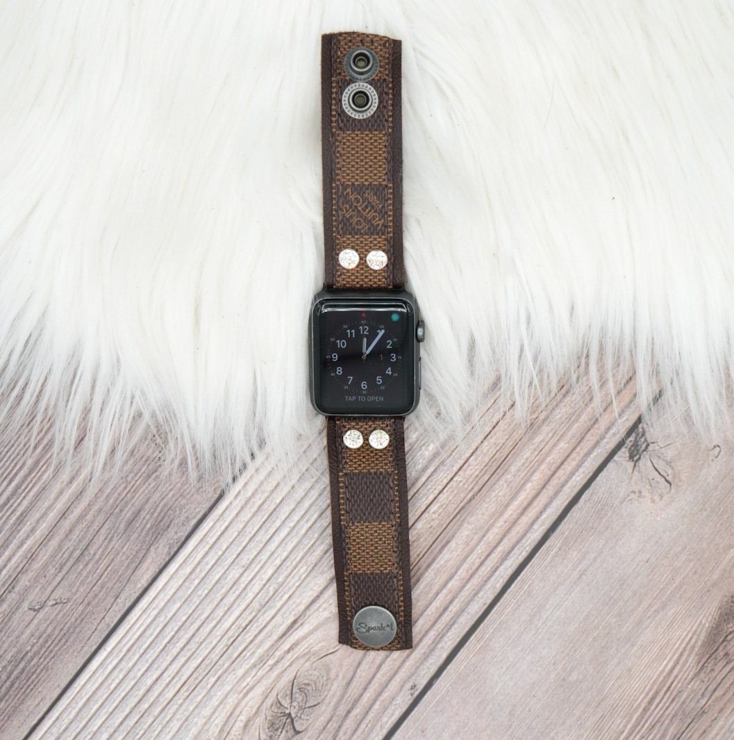 Skinny Band in Upcycled LV Damier Ebene | Sparkl
