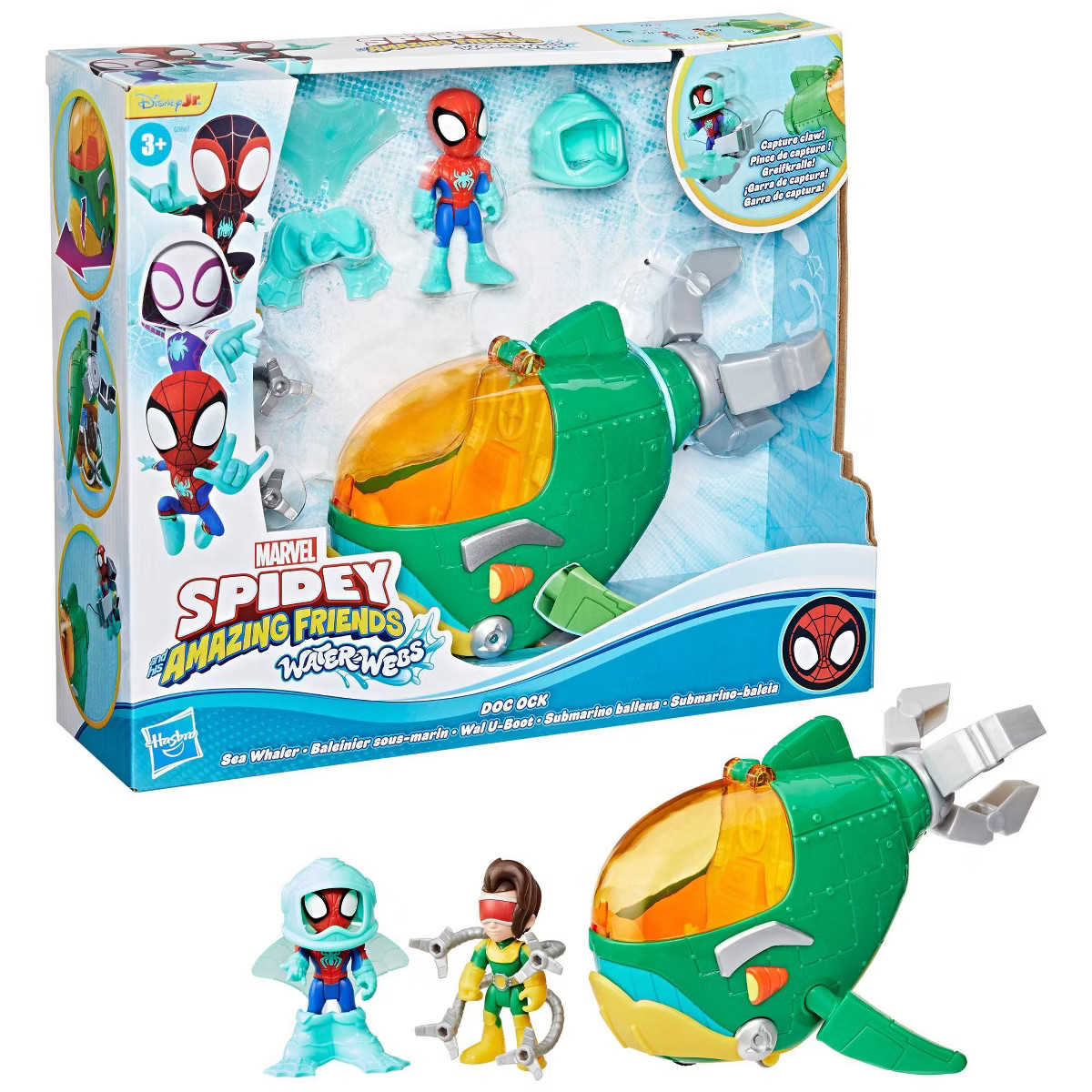 Marvel Spidey and his Amazing Friends Water-Webs Doc Ock Sea Whaler, Christmas Gifts for Kids | Target
