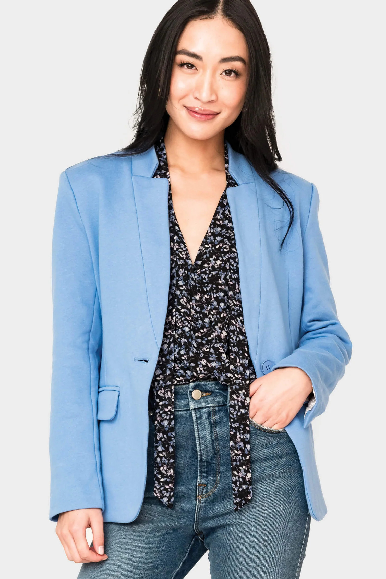 Notch Collar Blazer | Gibson