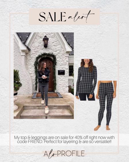 My cozy loungewear is on sale for 40% off! These pieces are so versatile, comfortable & perfect for layering! Both the top and leggings come in multiple colors. 

#LTKsalealert