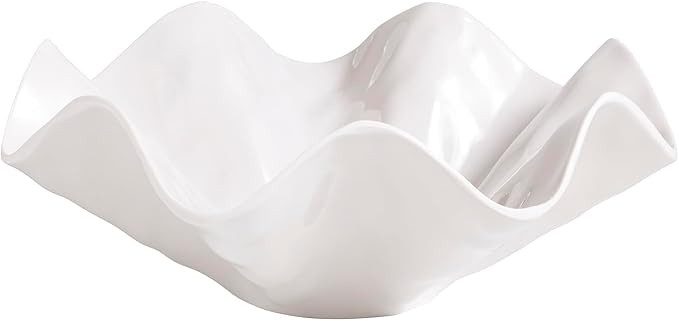 Mud Pie Ruffled Melamine Serving Bowl | Amazon (US)