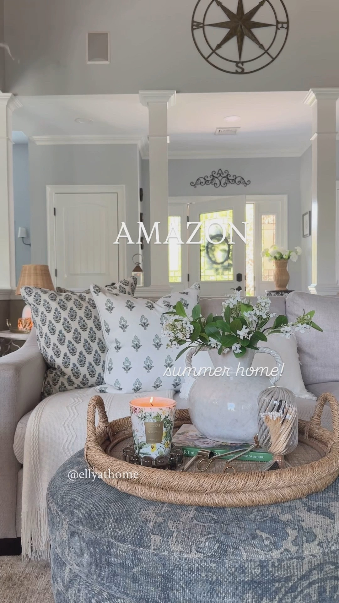 Amazon home summer styling! Shop favorite throw pillow, new florals, glazed vase, candle accessories, candles, florals book, throw blanket and more of my favorite home decor accessories! Target, Pottery Barn.  Free shipping

#LTKdayinmylife #LTKHome #LTKSaleAlert
