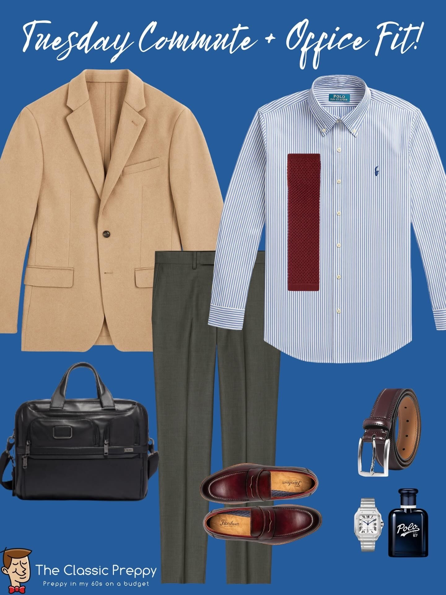 Tuesday commute ➡️ office fit 💼 preppy layers done right:

👔 Shirt: @poloralphlauren
👔 Tie: @otaa 
👖 Slacks: @landsend
🧥 Sport coat: @michaelkors 
👞 Loafers: @florsheimshoes
👊 Belt: Fabio Valenti
💼 Brief: @tumitravel

#LTKpreppy #LTKivystyle #LTKpreppystyle
#PreppyStyle #ClassicMenswear #IvyStyle #OfficeStyle #MenswearDaily #OTAA #PreppyOnABudget #shopyourcloset

#LTKOver40 #LTKStyleTip #LTKMens