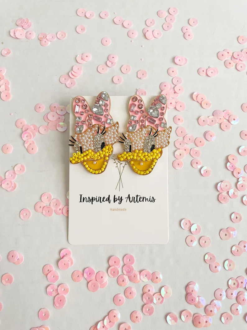 Disney Daisy Duck Earrings | Etsy (US)