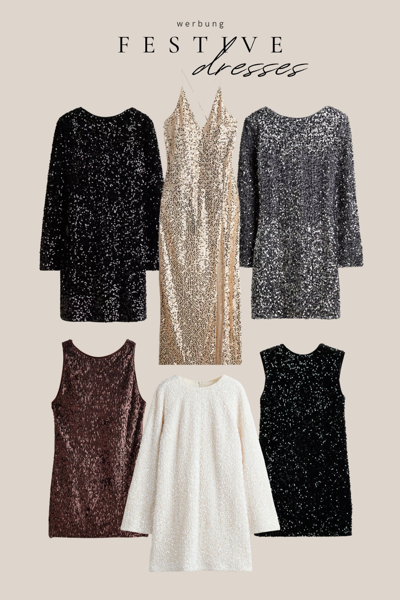 Hier findet ihr eine Auswahl an schönen Pailletten Kleidern von H&M für die Festtage.

#LTKfestive #LTKpartywear #LTKdeutschland
