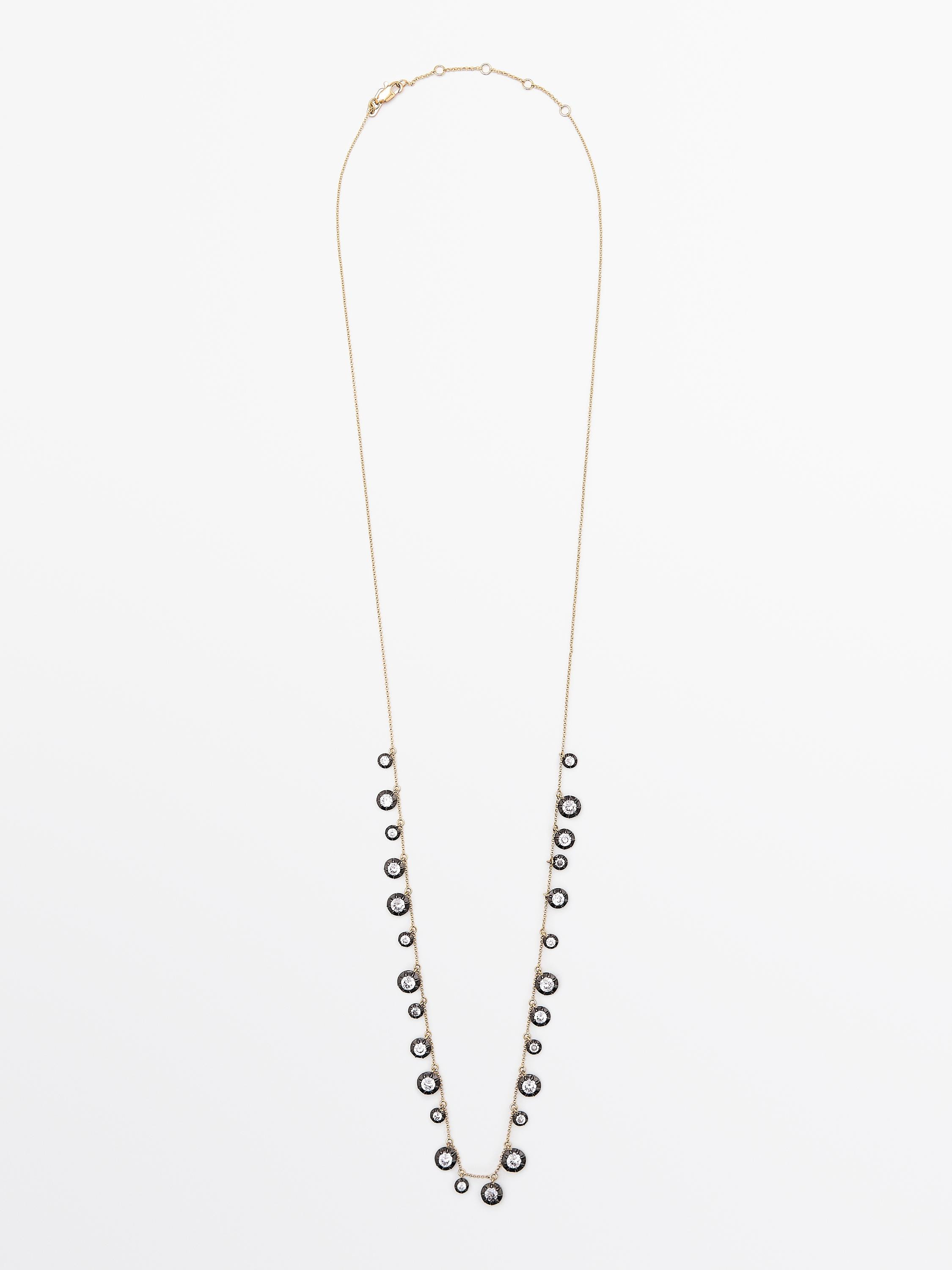 Antique rhinestone necklace | Massimo Dutti UK