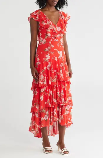 WAYF Floral Ruffle Tiered Dress | Nordstromrack | Nordstrom Rack