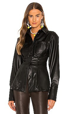 LPA Chadwick Shacket in Black from Revolve.com | Revolve Clothing (Global)
