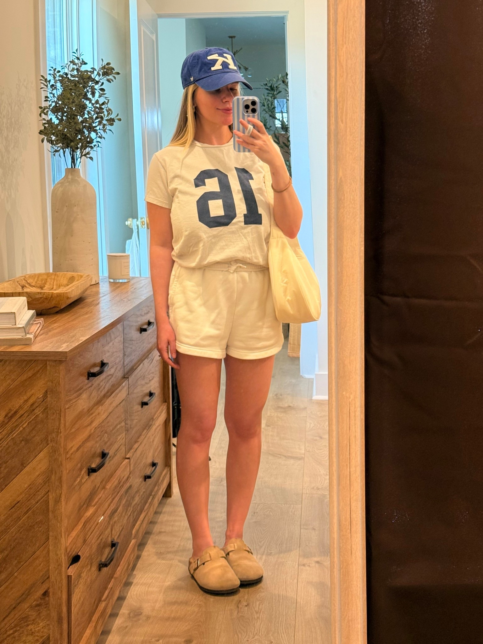wearing all white before Labor Day lol!! Wearing this for lunch with my bestie today!  These Birkenstock dupes are 10/10 🤍 


#LTKPetite #LTKActive #LTKFindsUnder50