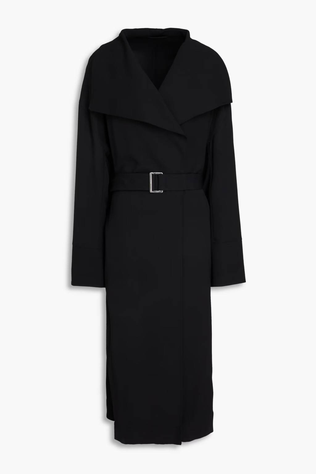 Belted twill coat | The Outnet (US and CA)