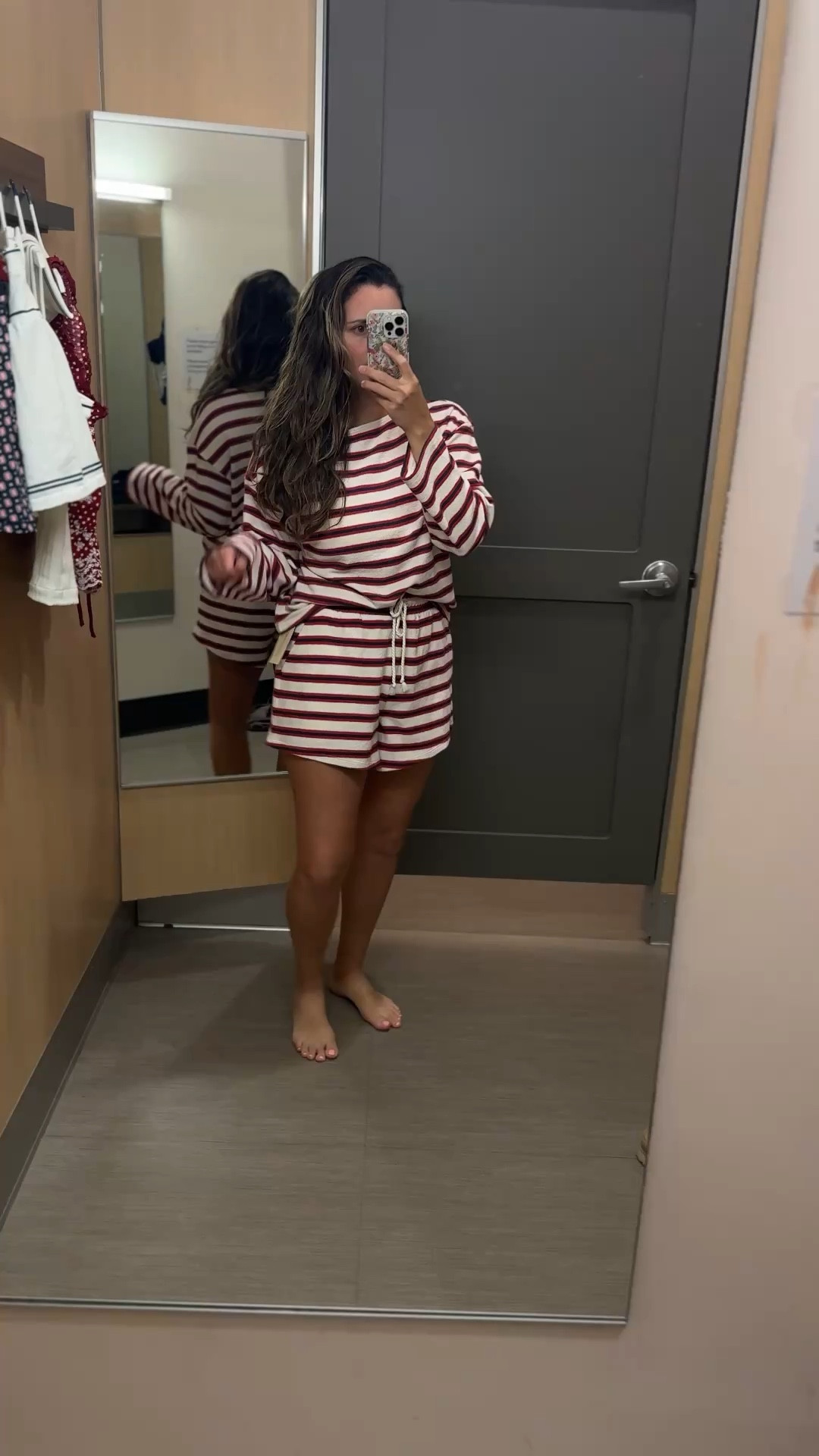 A fun little Memorial Day set. I would consider sizing down one. I’m wearing a medium 