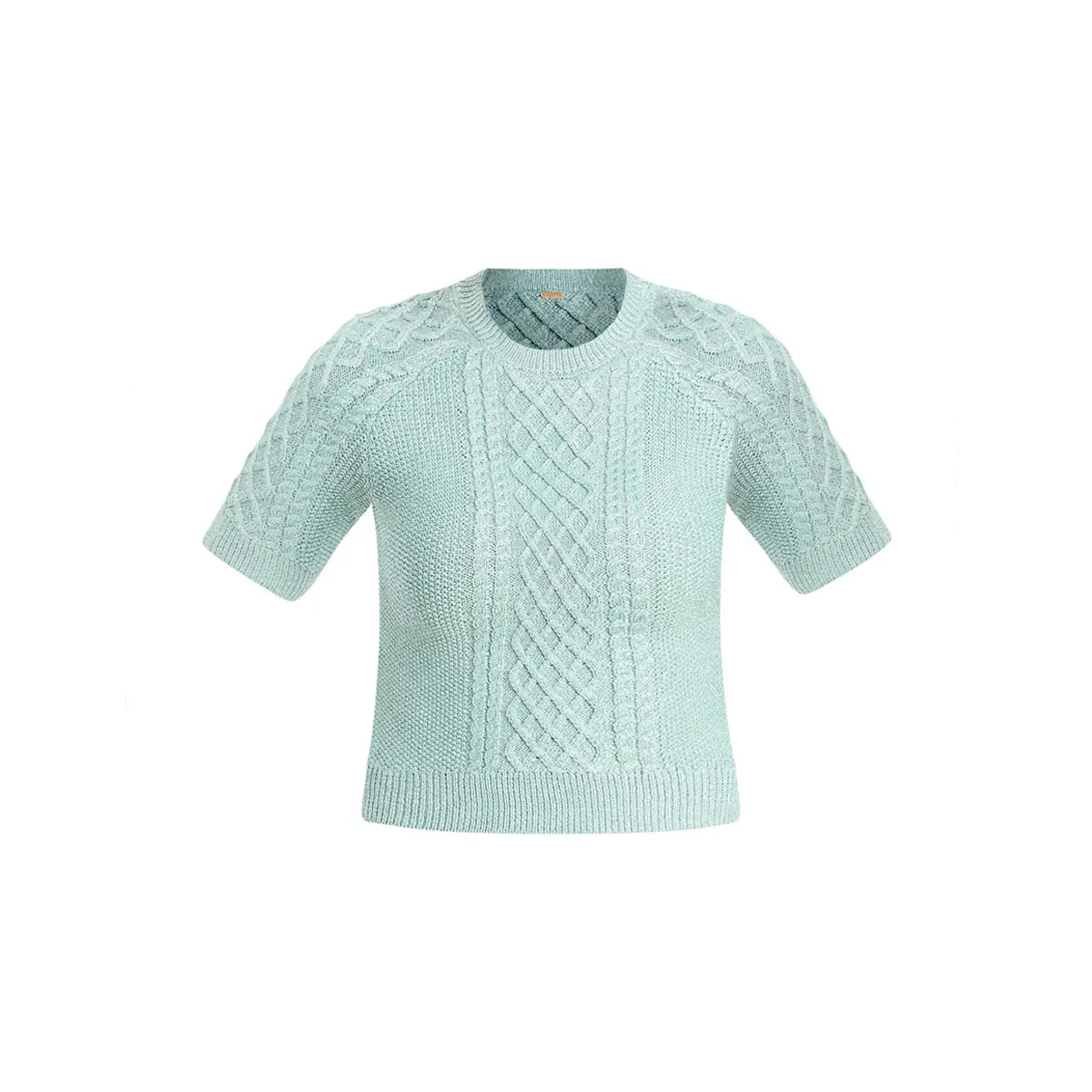 Enya Metallic Sweater in Cruise Blue | Over The Moon