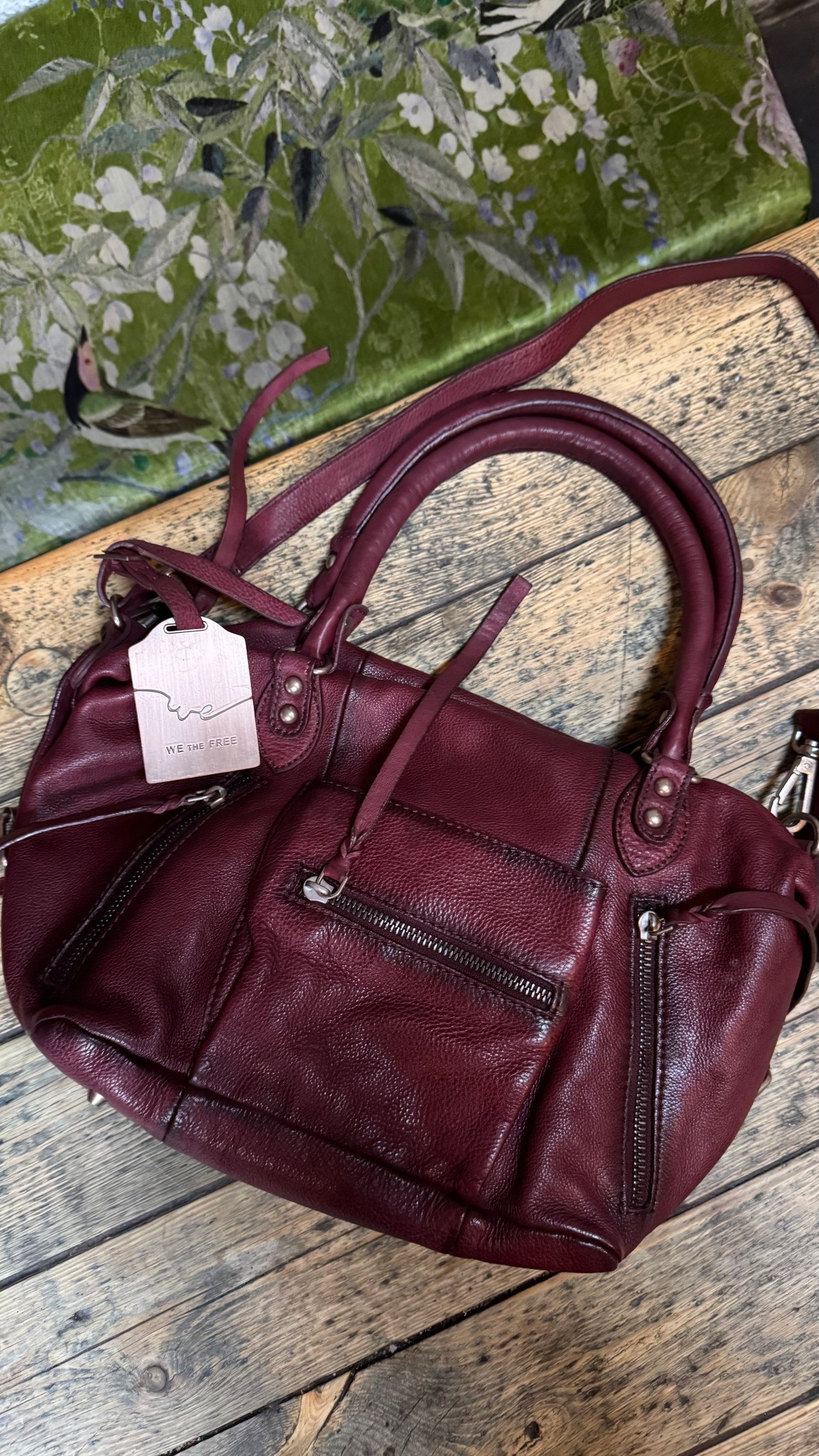 Perfect burgundy leather bag from free people! My new go to 

#LTKuk #LTKwinter #LTKautumn