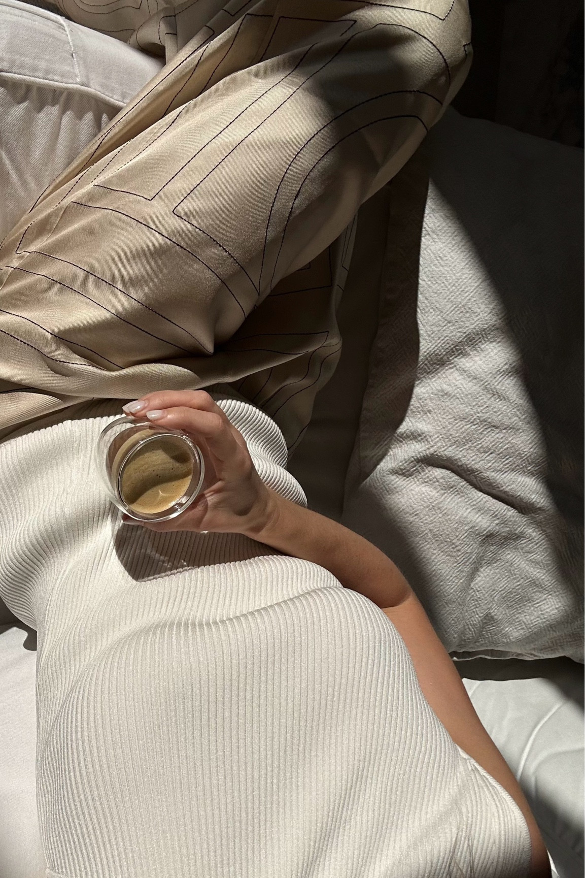 Toteme silk trousers, monogram trousers, knit top, neutral outfit, classic outfit, comfy outfit, net a porter, Farfetch 

#LTKuk #LTKsummer #LTKstyletip