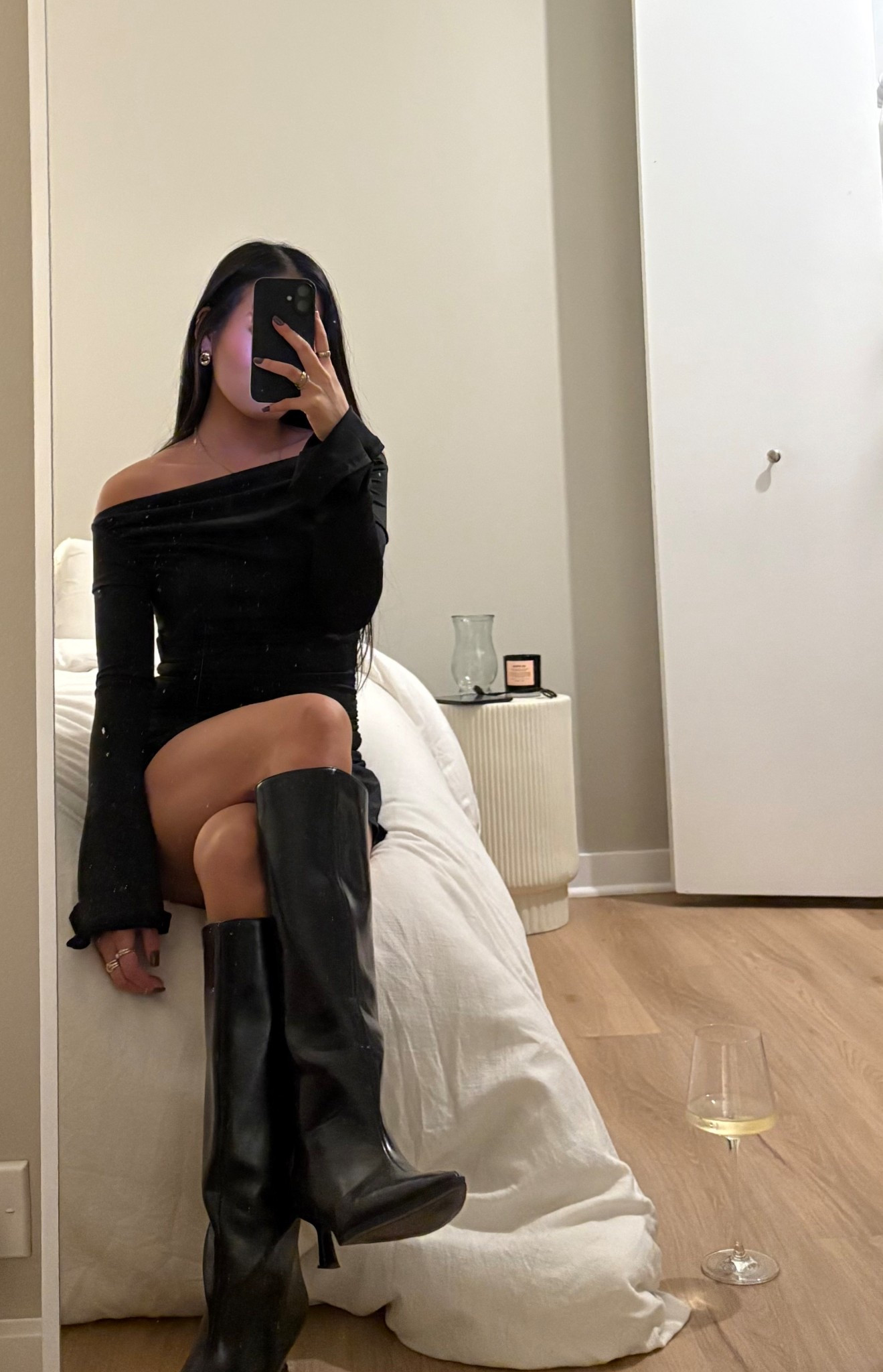 Set is from Edikted, boots are from Zara!