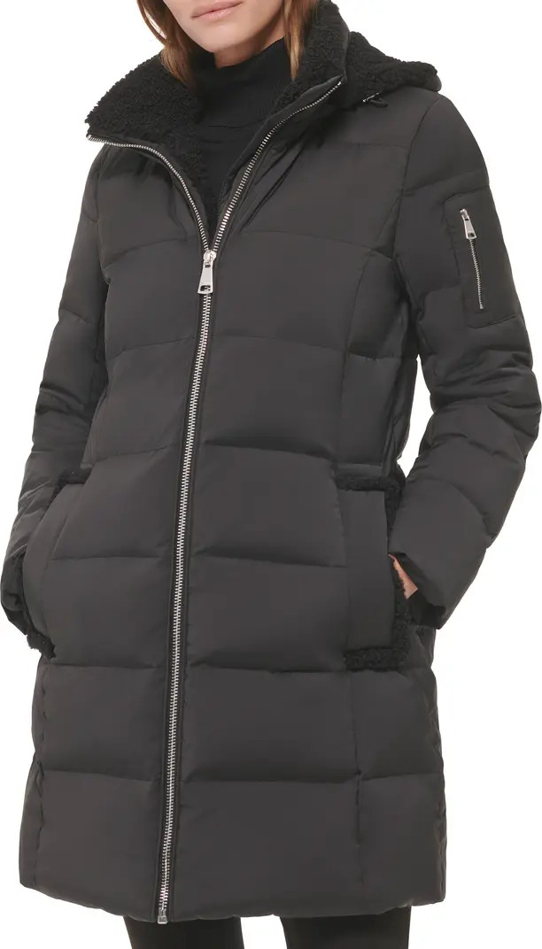 Calvin Klein Faux Shearling Lined Down Puffer Jacket | Nordstromrack | Nordstrom Rack