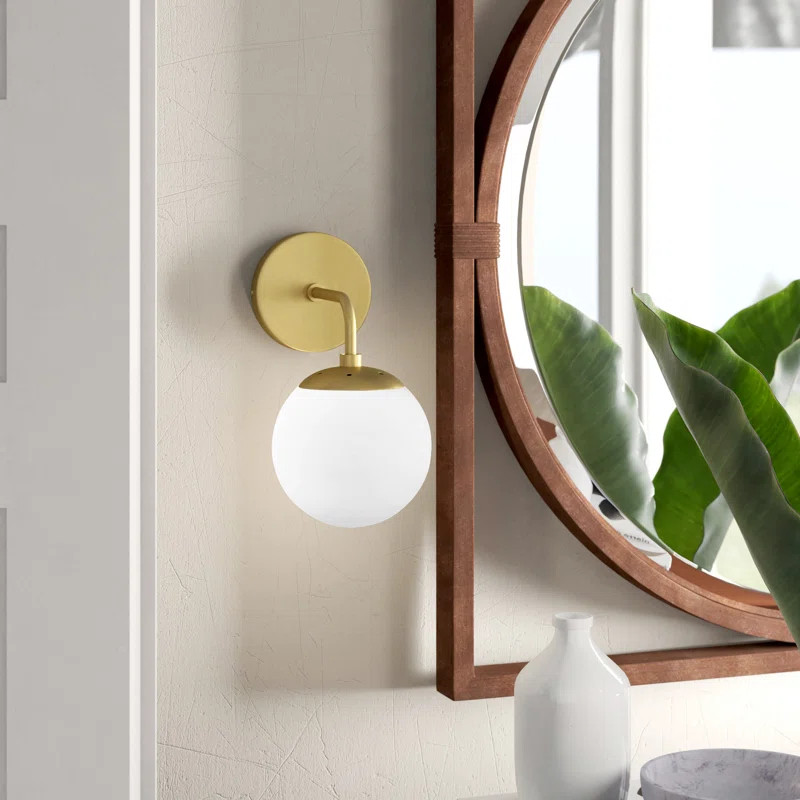 Cournoyer 1 - Light Dimmable Armed Sconce | Wayfair North America