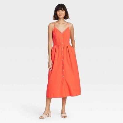 Women's Sleeveless Button-Front Dress - A New Day™ | Target