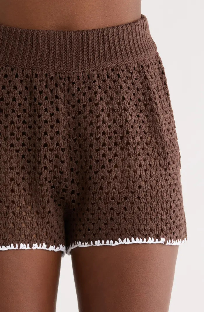 Open Knit Cover-Up Shorts | Nordstrom