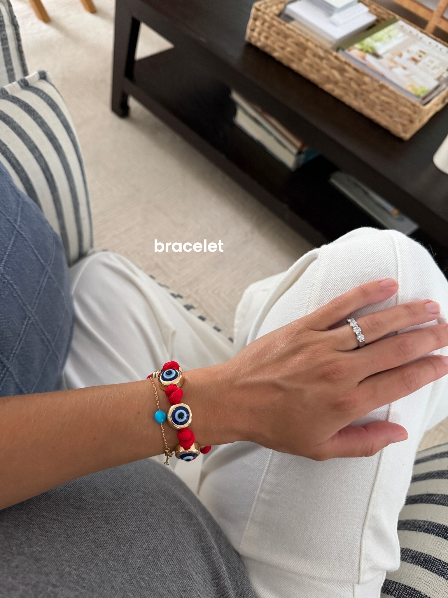 Love this corded evil eye bracelet! Also comes in other colors 🧿 linking outfit & other fun accessories too. Anything on Abercrombie use code AFVIVIANE

#LTKootd