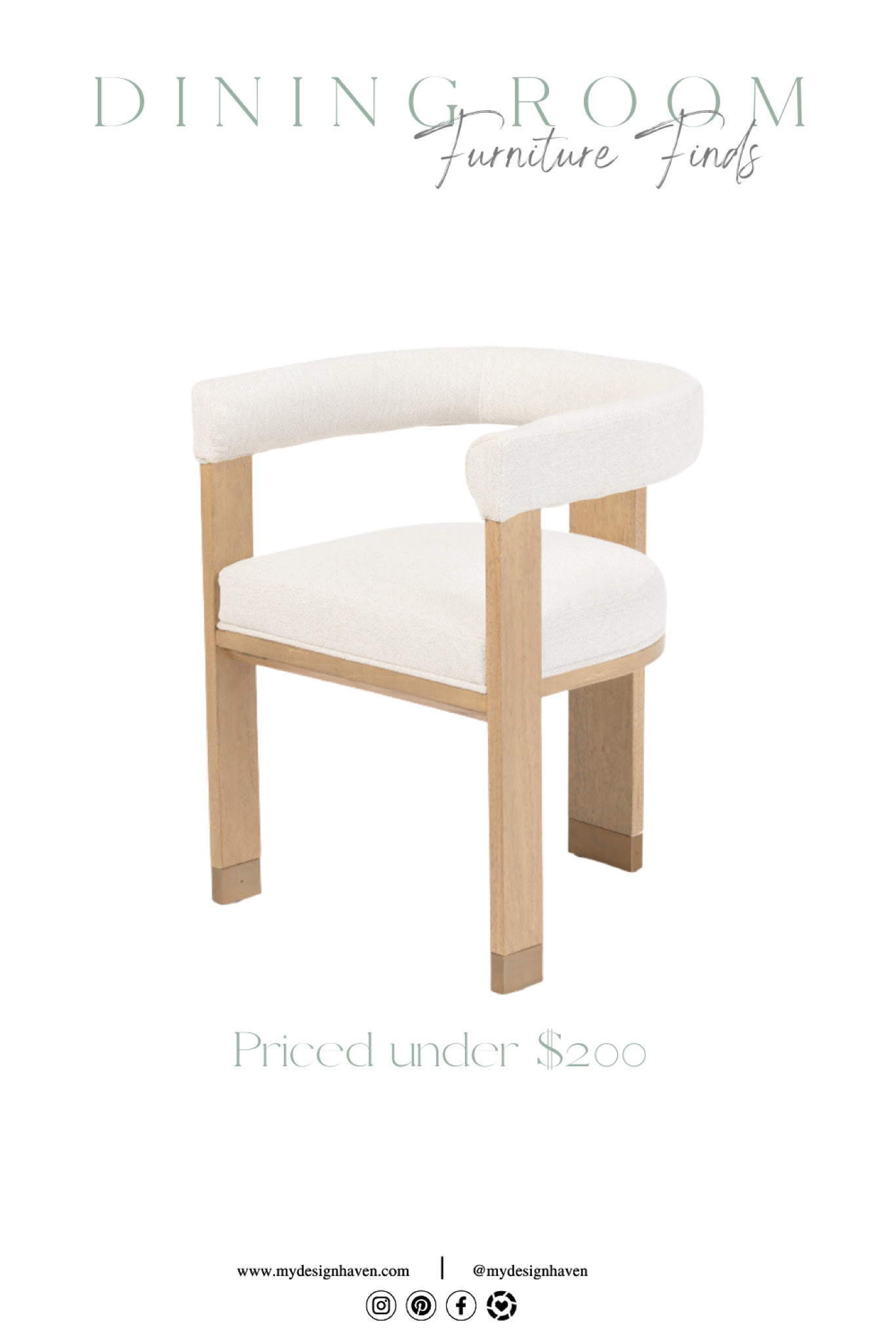 A perfect combination of modern and sleek. A dining chair that brings elegance to any space for just under $200. Are you in the middle of working on your dining room? This is a perfect find to elevate your dining or hosting experience.

#LTKHome #LTKSaleAlert #LTKStyleTip