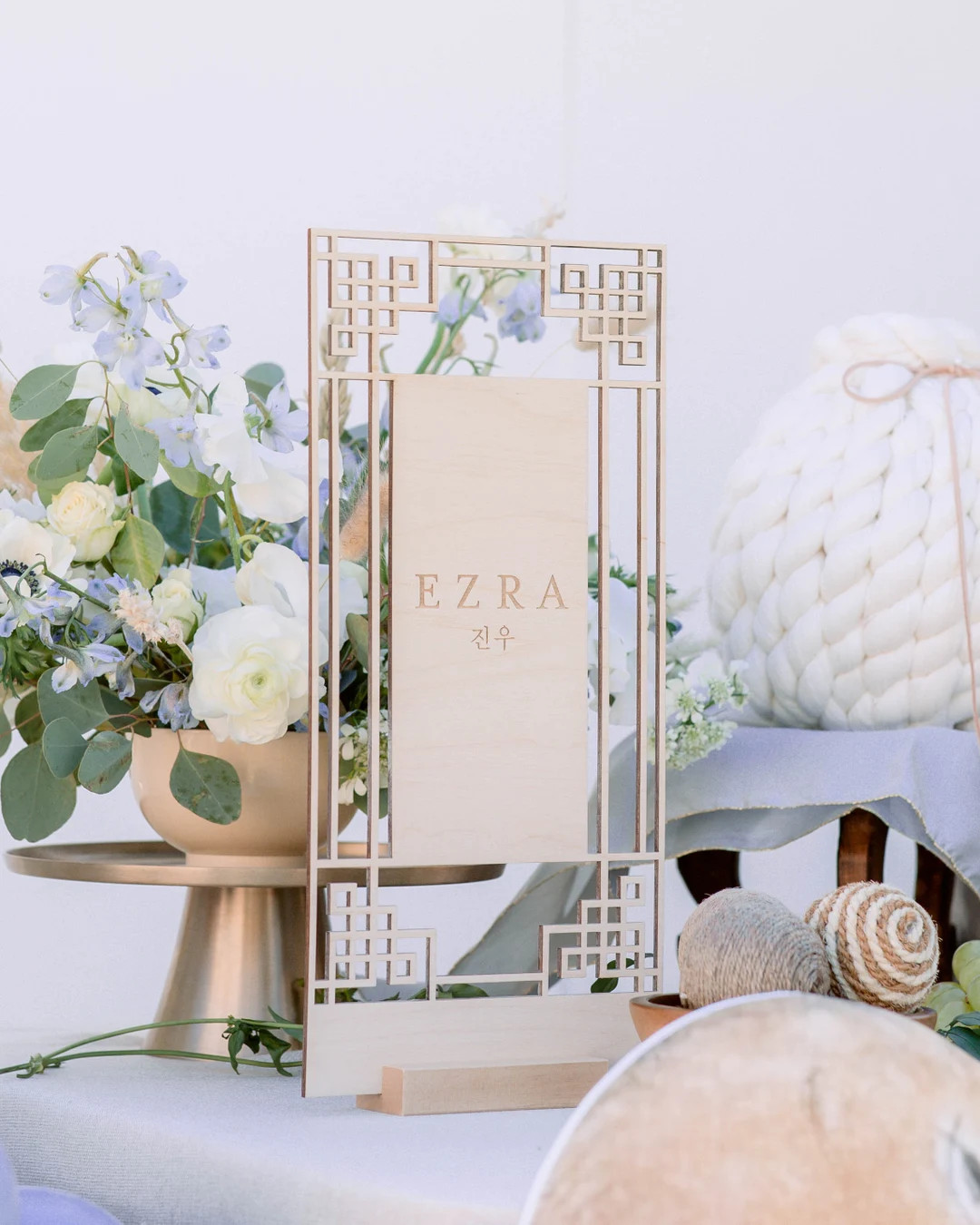 Custom-modern Traditional Korean Dohl Tower Wood Sign Baekil 백일 100th Day, Korean First Birth... | Etsy (US)