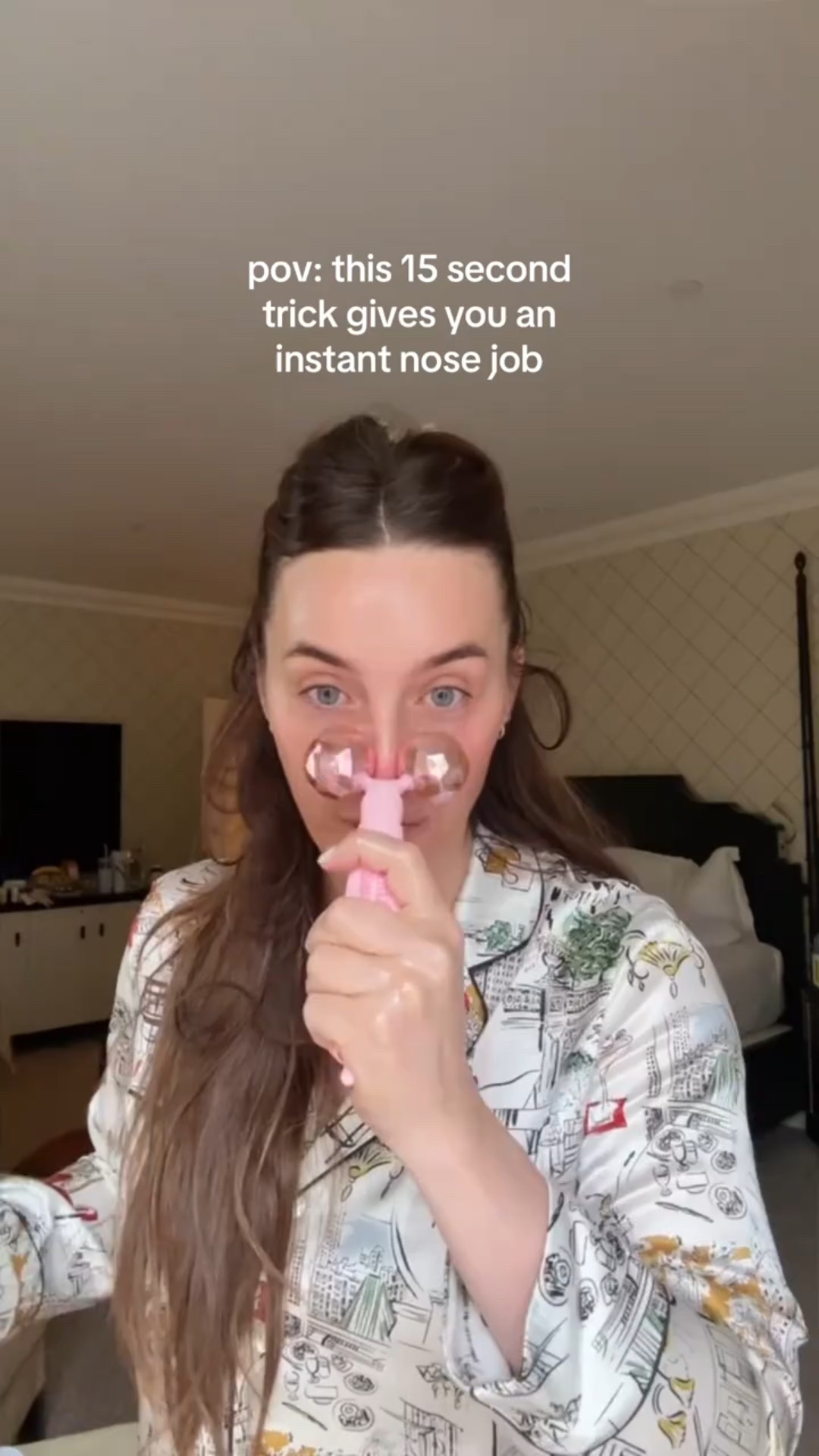 POV: this 15 second trick gives you an instant nose job 

#LTKBeauty