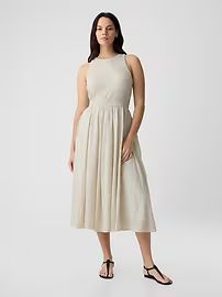 Crinkle Gauze Midi Dress | Gap (US)